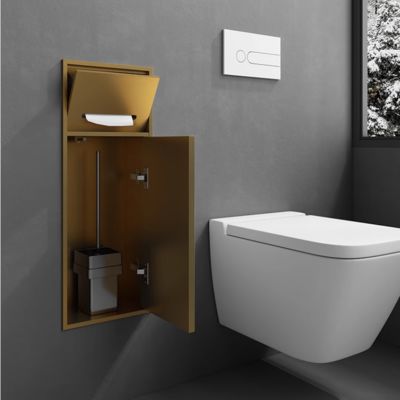 Modern Metal Shower Niche Wall Mounted Stainless Shower Niche