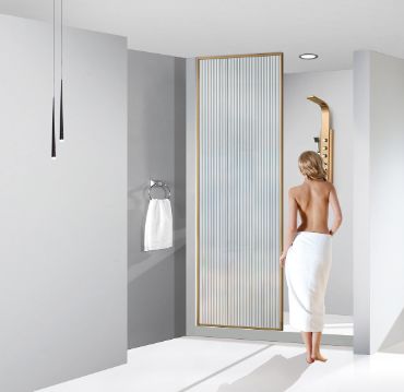 Rust Resistant Corner Shower Unit Space Saving Corner Shower Enclosure 90cm Span