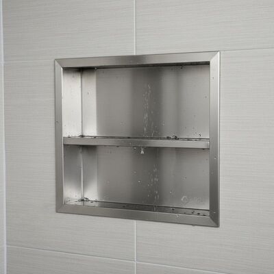 Waterproof stainless steel niche designed using 304 stainless steel ensuring strength and durability in various settings