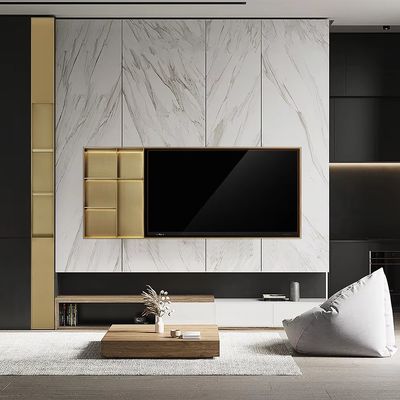 Living Room Recessed TV Wall Niche Waterproof Stainless Steel 304 Metal TV Niche