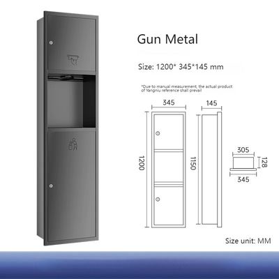 Stainless Steel Recessed Paper Towel Dispenser Automatic Induction Customizable