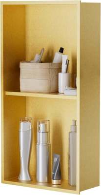 14x22x5" Shower Wall Niche Stainless Steel Modern Two Layer Wall Mounted For Home