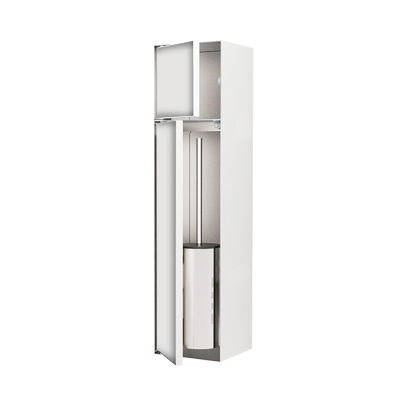 Stainless Steel Recessed Toilet Brush Cabinet Modern 595x145x140mm For Bathroom