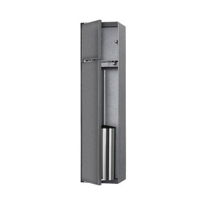 Stainless Steel Recessed Toilet Brush Cabinet Modern 595x145x140mm For Bathroom