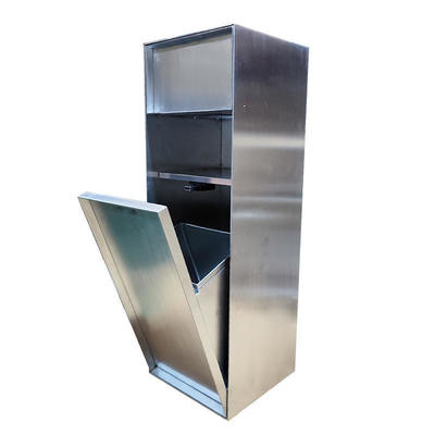 Dual Tier Metal Paper Towel Dispenser Recessed Bathroom Recessed Paper Towel Box Stainless Steel