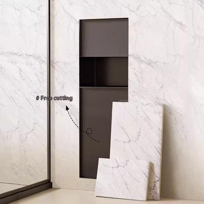 Dual Tier Metal Paper Towel Dispenser Recessed Bathroom Recessed Paper Towel Box Stainless Steel