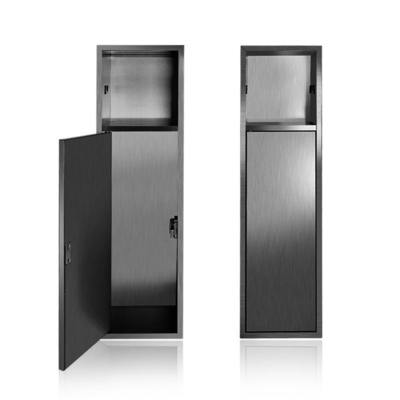 23.8x5.8x5.6 Inches Toilet Plunger Storage Cabinet Wall Mounted Rectangular Shape