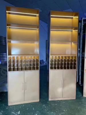 Customized Stainless Steel Wine Cabinet Adjustable Height Commercial Wine Storage Cabinet
