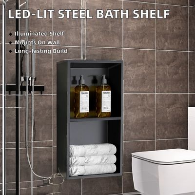 600x300mm 304 Shower Wall Niche Polished Finish Easy Installation With LED