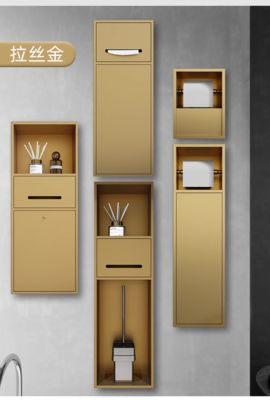 Modern Metal Shower Niche Wall Mounted Stainless Shower Niche