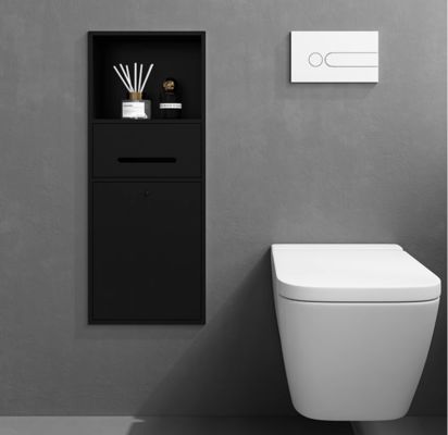 Modern Metal Shower Niche Wall Mounted Stainless Shower Niche