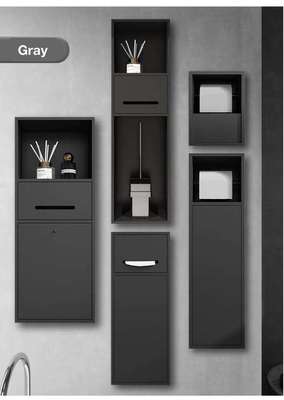 Easy Installation Recessed Toilet Brush Cabinet 24x12x5.6 Inches Rust Resistant