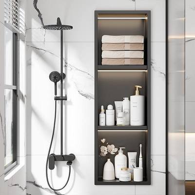 Stainless Steel Bathroom Niche Shelves Shower Wall Recess Box High Durability