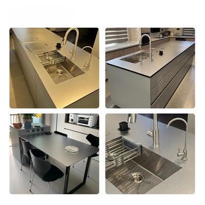 304 Stainless Steel Large Kitchen Island Customized 100KG With Adjustable Shelves