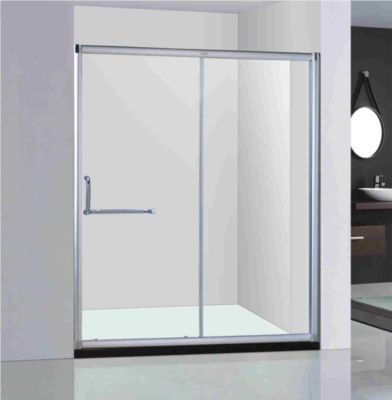 Stainless Steel Modern Wet Room Customized Size Glass Shower Enclosures With Sliding Door