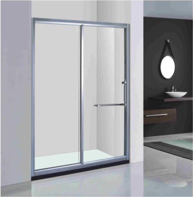Stainless Steel Modern Wet Room Customized Size Glass Shower Enclosures With Sliding Door