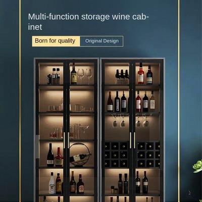 Waterpoof Stainless Steel Wine Cabinet 50 Bottles Insert Wall Mounted Installation