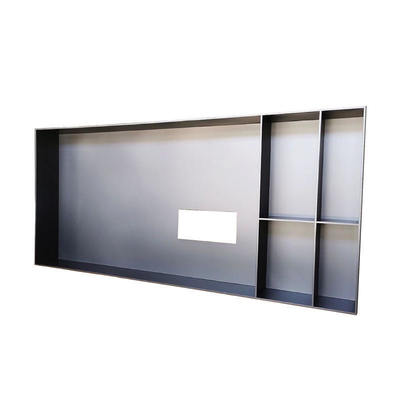 Modern TV Wall Niche 75 Inch Rectangular Wall Mounted With LED