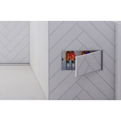 300x145x90mm Silver Shower Wall Niche Contemporary Style Practical