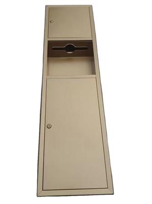 900x280mm Brushed Recessed Trash And Towel Dispenser Recessed Paper Towel Receptacle