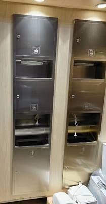 900x280mm Brushed Recessed Trash And Towel Dispenser Recessed Paper Towel Receptacle