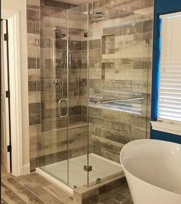 Corrosion Resistant Frameless Shower Enclosure Glass Square Shower Enclosures For Bathroom