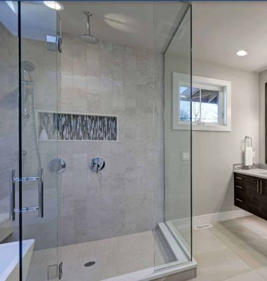 Corrosion Resistant Frameless Shower Enclosure Glass Square Shower Enclosures For Bathroom