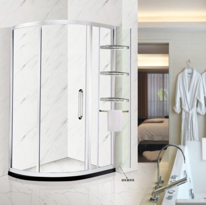 Versatile Rectangular Shower Enclosure Modern Style With Aluminum Frame