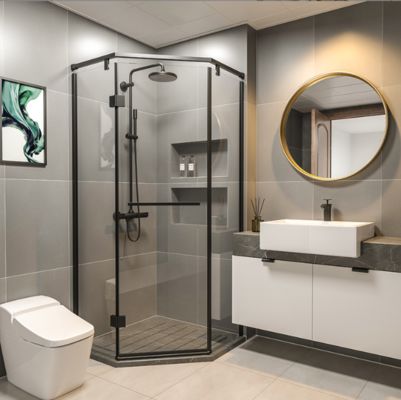12x12 Inch Stainless Steel Shower Room Easy Installation With Sleek Design