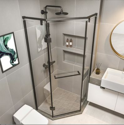 12x12 Inch Stainless Steel Shower Room Easy Installation With Sleek Design