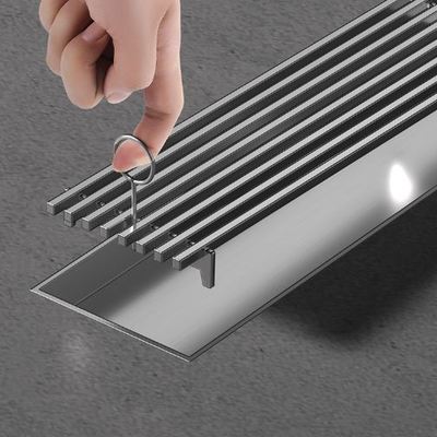 68x1000mm Linear Shower Floor Drain Anti Odor Waterproof Invisible Linear Shower Drain