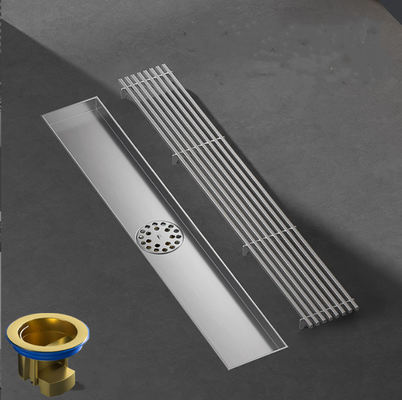 68x1000mm Linear Shower Floor Drain Anti Odor Waterproof Invisible Linear Shower Drain