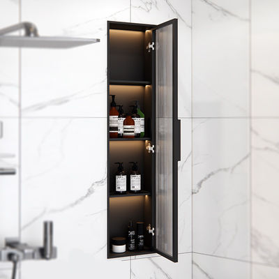 Modern Built-in Glass Door Stainless Steel Shower Niche with Corrosion Resistant 304/316 Chrome Plated Finish