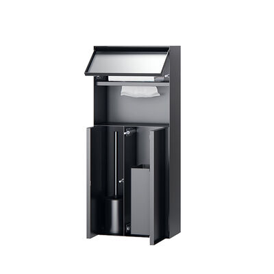 Customizable Stainless Steel Shower Niche with Concealed Surface Mounted Design and Built In Tissue Box 716x298x140mm