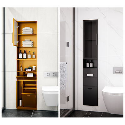 Customizable 304 Stainless Steel Shower Niche with Integrated LED Lighting and Seamless Welded Design