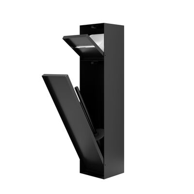304 Stainless Steel Shower Niche with Hidden Toilet Brush and Multi-Functional Recessed Bathroom Storage