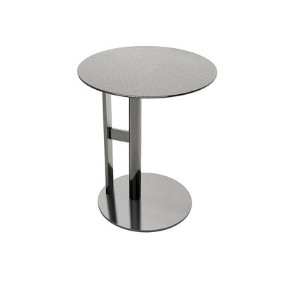304 Stainless Steel Snowflake Coffee Table with Customizable Sizes and Chrome Plated Finish
