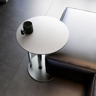 304 Stainless Steel Snowflake Coffee Table with Customizable Sizes and Chrome Plated Finish