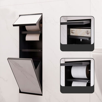 304 Stainless Steel Shower Niche with Seamless Welded Surface and Customizable Dimensions for Bathroom Storage