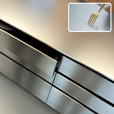 304 Stainless Steel Countertop Sink Cabinet with 5mm Solid Countertop and Seamless Welded Basin