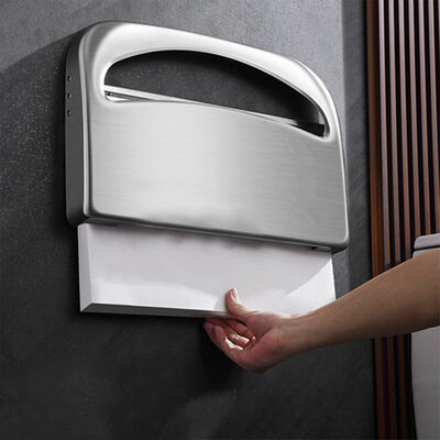 Wall-mounted Commercial Toilet Lid Dispenser in 304 Stainless Steel with Waterproof and Modern Appearance