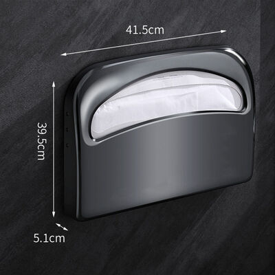 Wall-mounted Commercial Toilet Lid Dispenser in 304 Stainless Steel with Waterproof and Modern Appearance