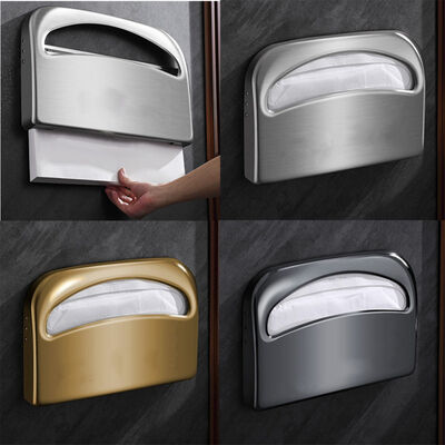 Wall-mounted Commercial Toilet Lid Dispenser in 304 Stainless Steel with Waterproof and Modern Appearance