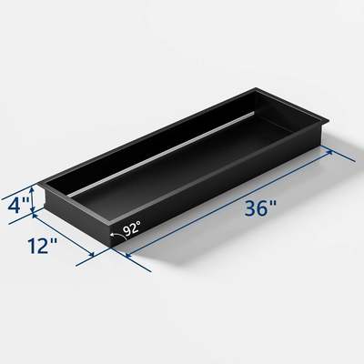 Insert de niche de douche encastré de taille 900x300mm, finition brossée, durable et étanche