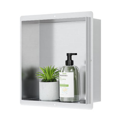 12x12 Inch Shower Wall Niche Bentuk persegi panjang Untuk penyimpanan kamar mandi