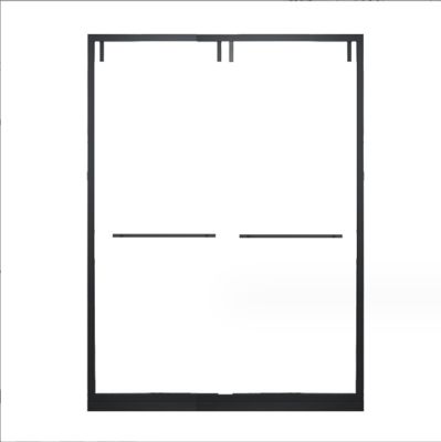 36x36x80 Inches Stainless Steel Shower Cabin Wall Mounted Black Corrosion Resistant